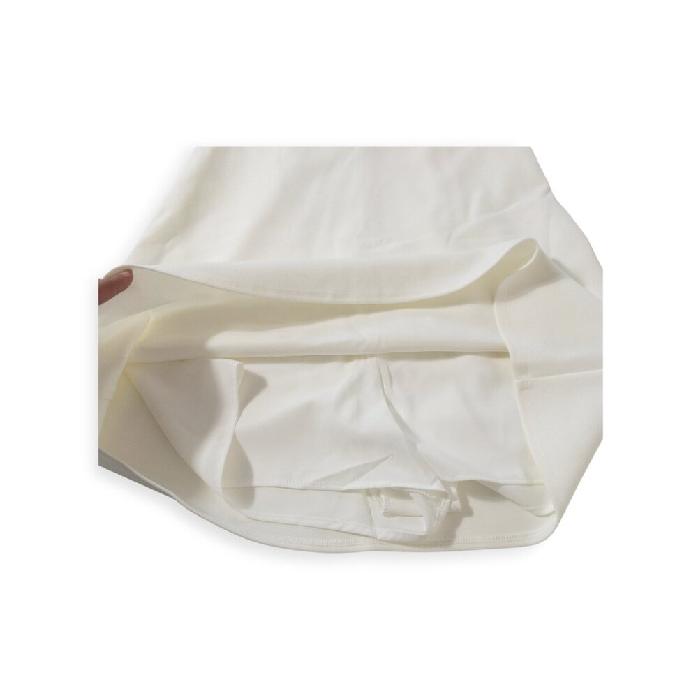 Abercrombie and Fitch White One Shoulder Dress SZ S Skort Bottom Mini Dress - Picture 5 of 9